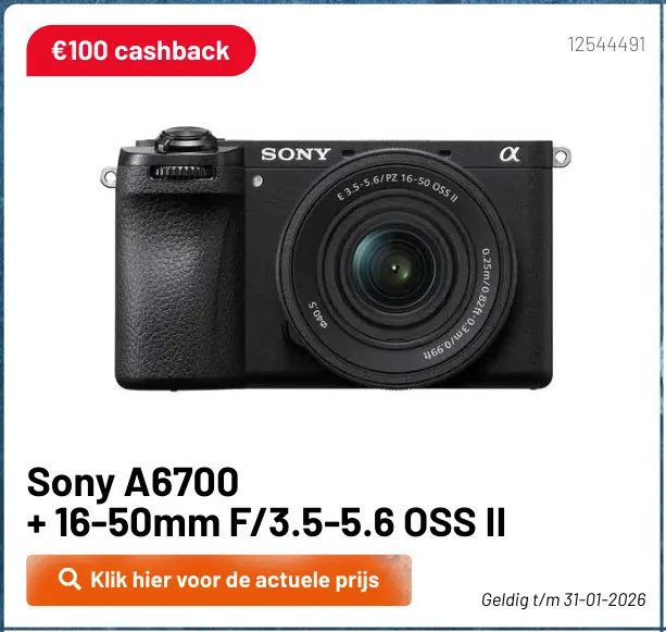Aanbieding: A6700 + 16-50mm F/3.5-5.6 OSS II