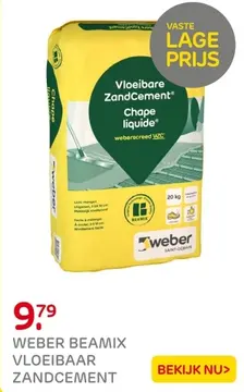 Aanbieding: Weber beamix vloeibaar zandcement
