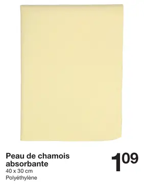 Offre: Peau de chamois absorbante