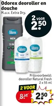 Aanbieding: Odorex deoroller en douche