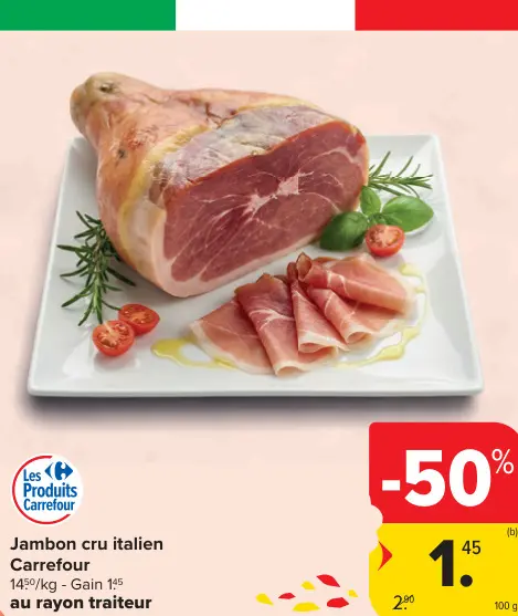 Offre: Jambon cru italien