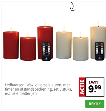 Aanbieding: Ledkaarsen