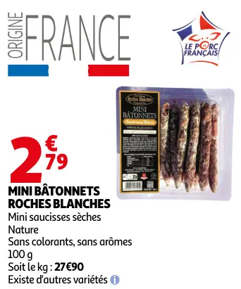 Promotie: Mini bâtonnets
