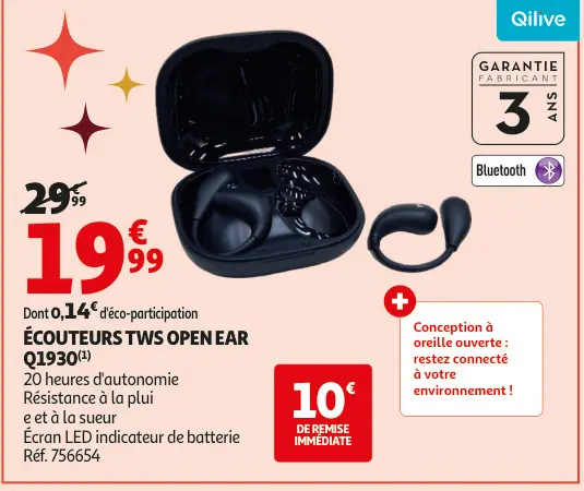 Promotie: Écouteurs tws open ear q1930