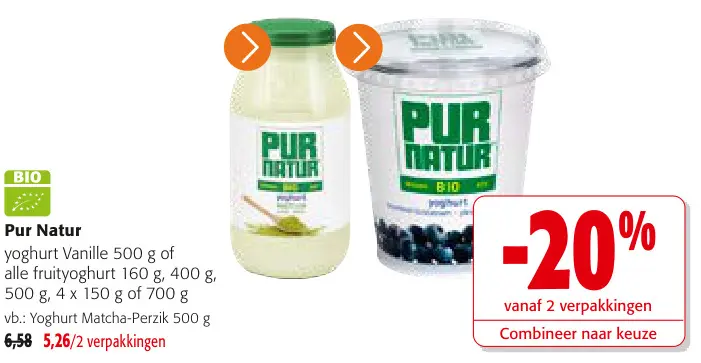 Promotie: yoghurt Vanille