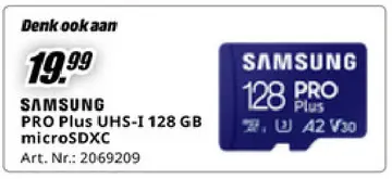 Aanbieding: SAMSUNG PRO Plus UHS-I microSDXC