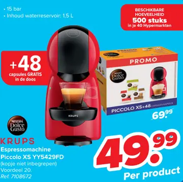 Aanbieding: Espressomachine Piccolo XS YY5429FD