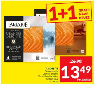 Aanbieding: Gerookte zalm Grandes origines