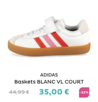 Offre: Baskets BLANC VL COURT