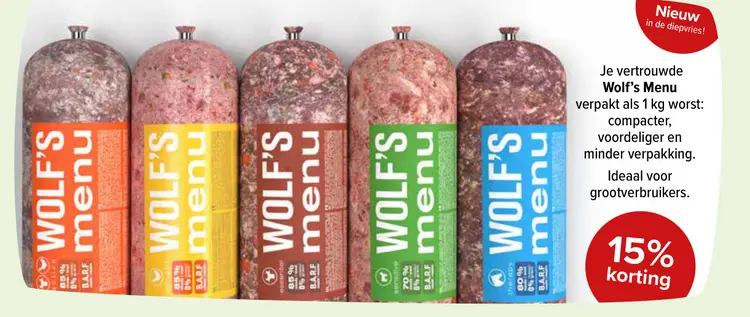 Aanbieding: Wolf's Menu