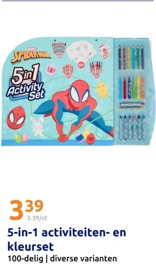 Promotie: 5-in-1 activiteiten- en kleurset