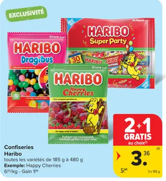 Offre: Confiseries Haribo