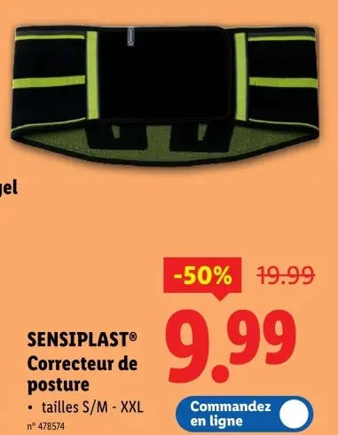 Offre: Correcteur de posture