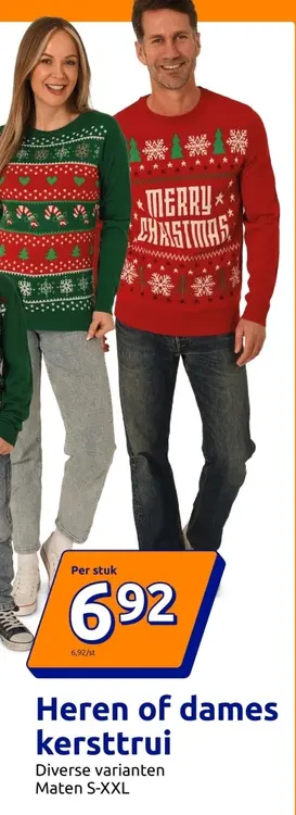 Aanbieding: Heren of dames kersttrui