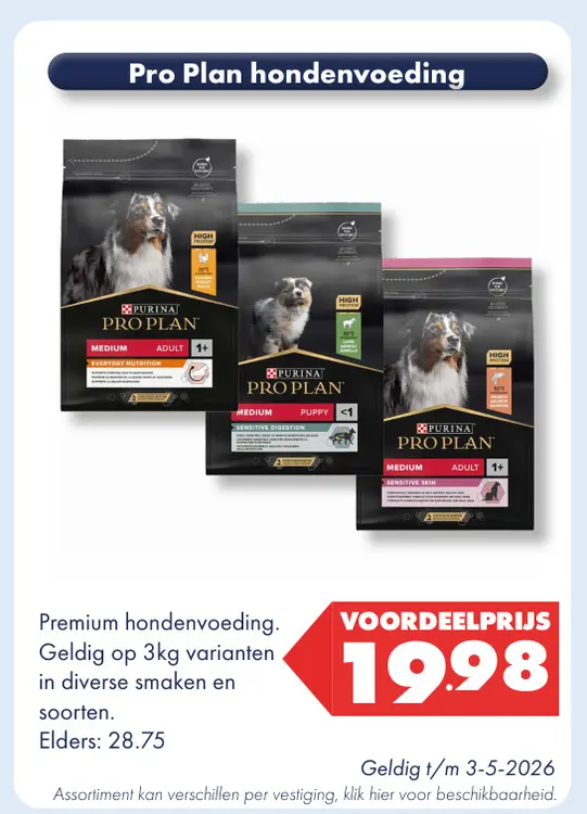 Aanbieding: Pro Plan hondenvoeding