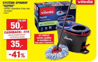Offre: Système spinmop "h2pro"