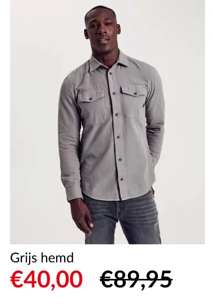 Promotie: Grijs hemd