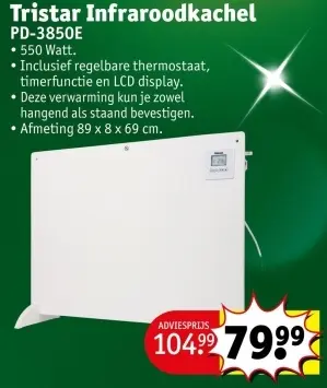 Promotie: Infraroodkachel PD-3850E