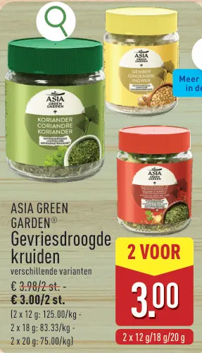 Promotie: Gevriesdroogde kruiden