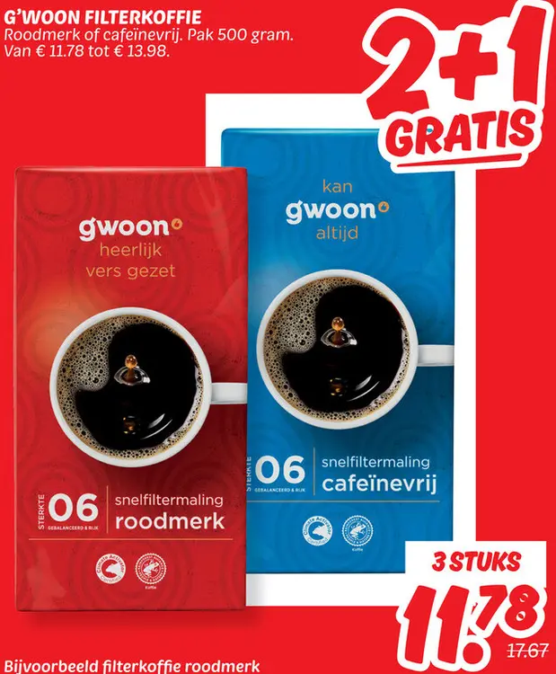 Aanbieding: G'woon filterkoffie