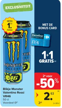 Aanbieding: Blikje Monster Valentino Rossi VR46