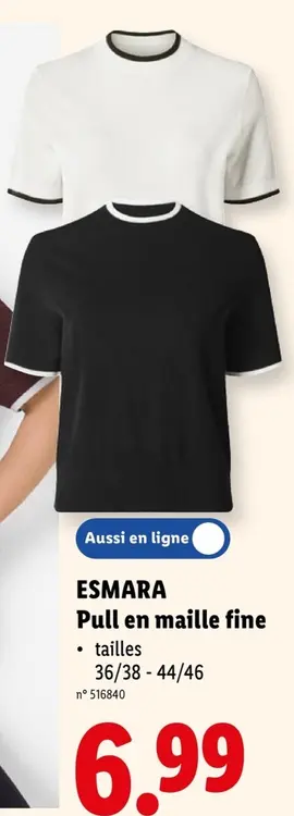 Offre: Pull en maille fine