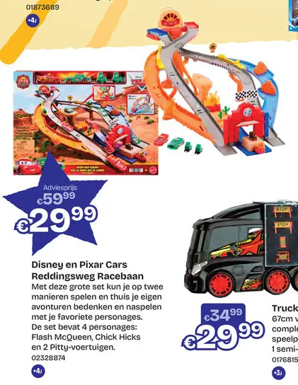 Promotie: Disney en Pixar Cars Reddingsweg Racebaan