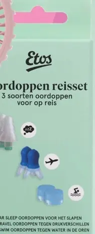 Aanbieding: Etos Oordoppen Reisset, 5 paar