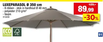 Aanbieding: LUXEPARASOL Ø 350 cm