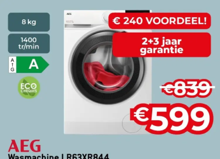 Promotie: Wasmachine LR63XR844