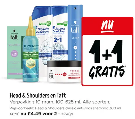 Promotie: Head & Shoulders en Taft
