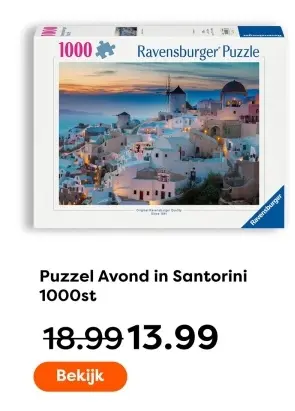 Aanbieding: Puzzel Avond in Santorini