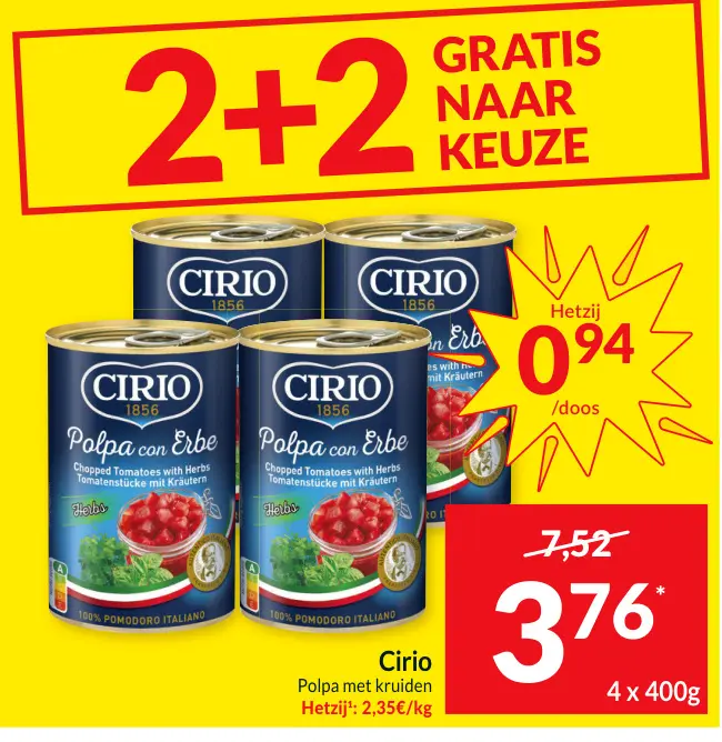 Promotie: Polpa met kruiden