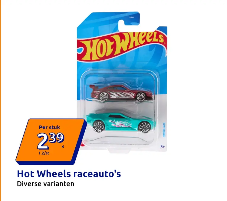 Aanbieding: Hot Wheels raceauto's