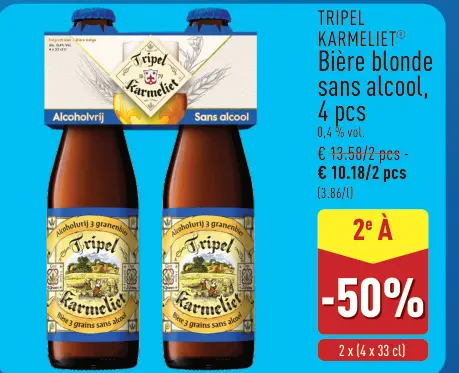 Offre: Bière blonde sans alcool