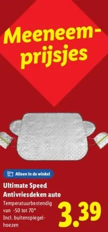 Aanbieding: Antivriesdeken auto