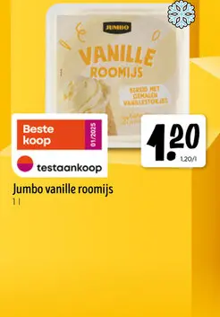 Promotie: Vanille roomijs