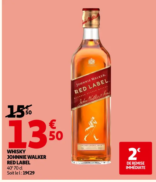 Offre: Johnnie walker red label