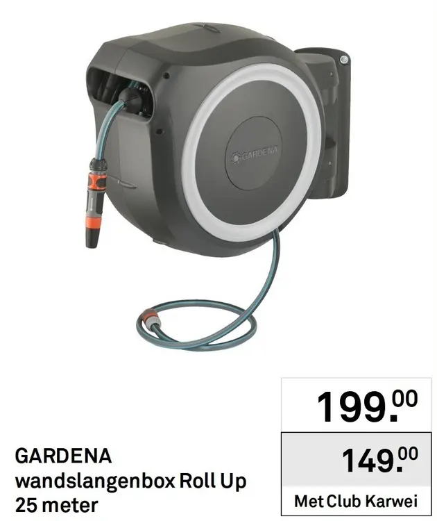 Aanbieding: Wandslangenbox Roll Up 25 meter