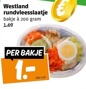 Aanbieding: Westland rundvleesslaattje