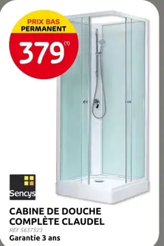 Offre: Cabine de douche complète claudel
