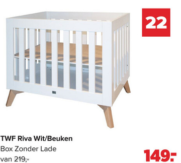 Aanbieding: TWF Riva Wit/Beuken Box