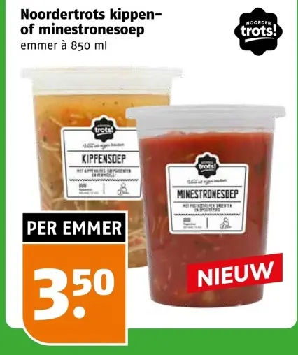 Aanbieding: Kippen- of minestronesoep