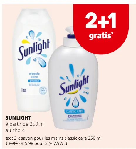 Offre: Savon pour les mains classic care