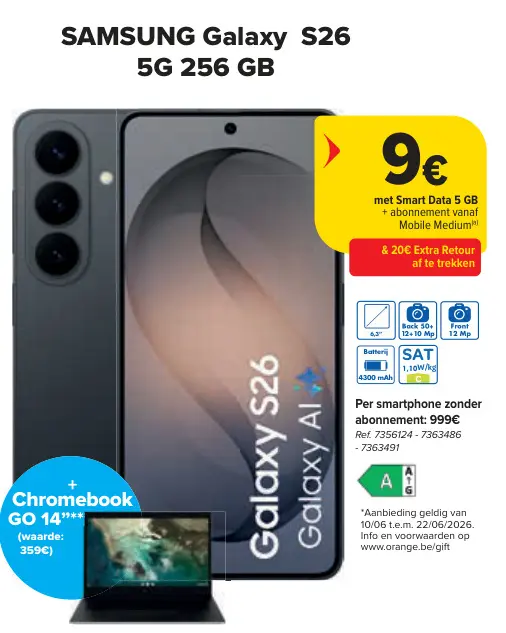 Promotie: Galaxy S26 5G 256 GB