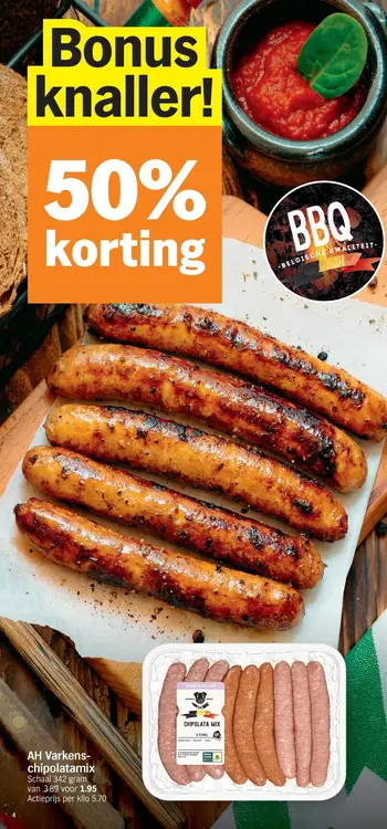 Promotie: AH Varkens-chipolatamix
