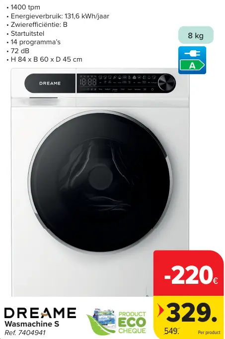 Promotie: Wasmachine S