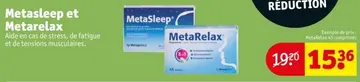 Offre: Metasleep et Metarelax