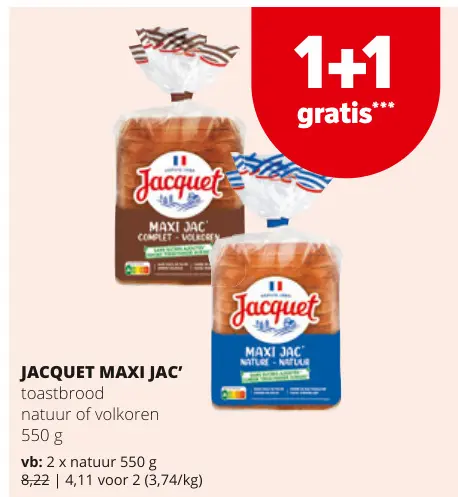 Promotie: MAXI JAC' toastbrood