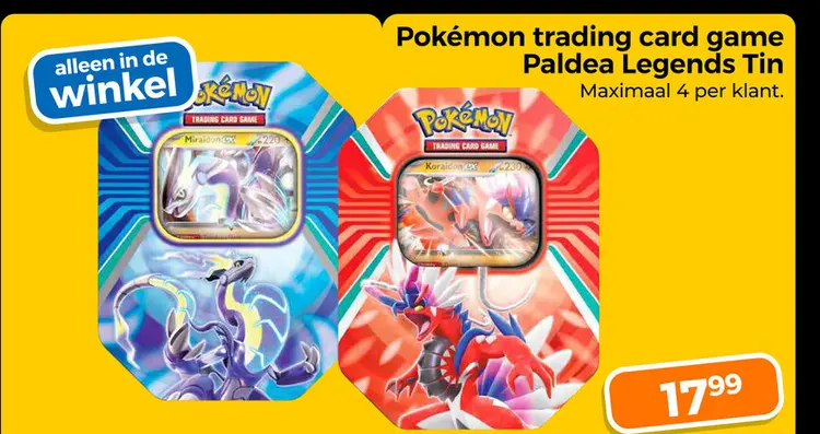 Aanbieding: Pokémon trading card game Paldea Legends Tin